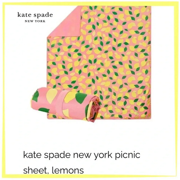 kate spade Other - KATE SPADE new york picnic sheet, lemons, 100% polyester, 60”x54” NWT